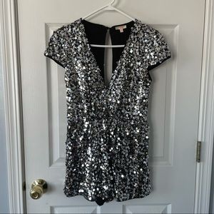 Luxel Sequin Romper - Medium
